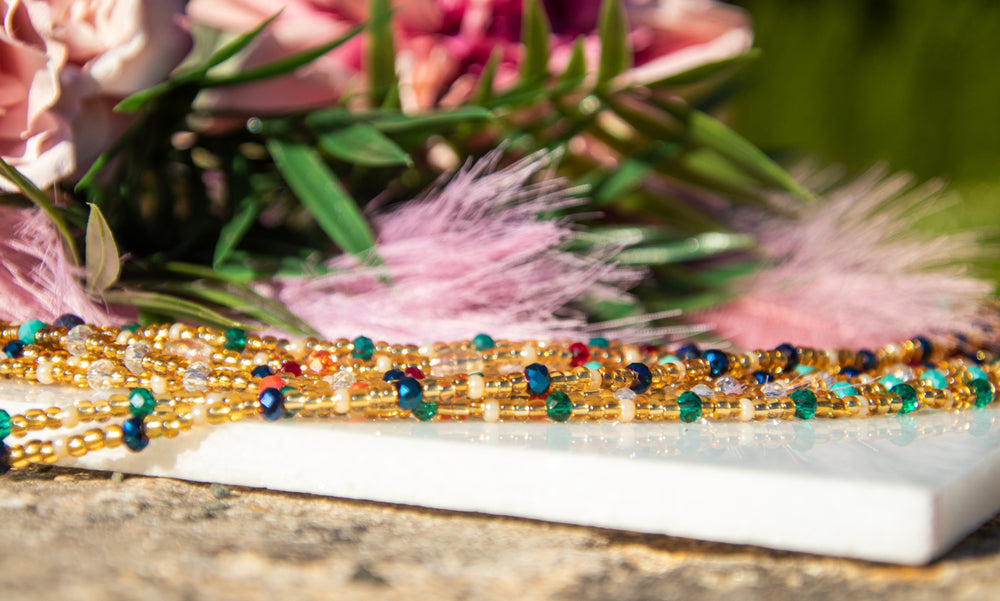 Crystal waistbeads